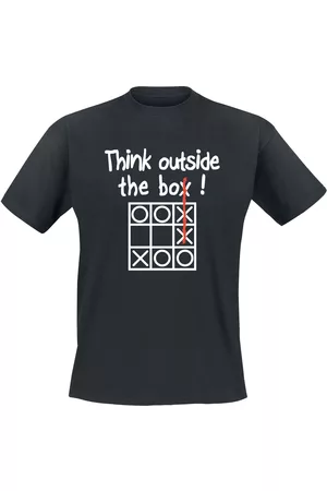 Slogans Fun T-shirt - Think Outside The Box - M till 5XL - Herrer