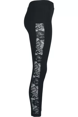 Urban classics Leggings - Ladies Lace Striped Leggings - XS till 5XL - Damer