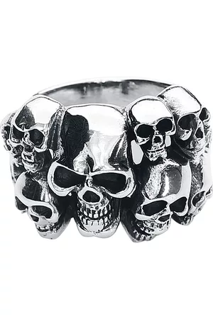 etNox hard and heavy Ring - Skulls - Herrer