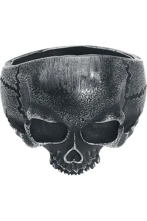 etNox hard and heavy Ring - Skull Head - Herrer