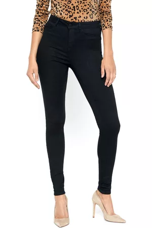 Noisy May Jeans - Callie HW skinny black - W28L30 till W34L34 - Damer
