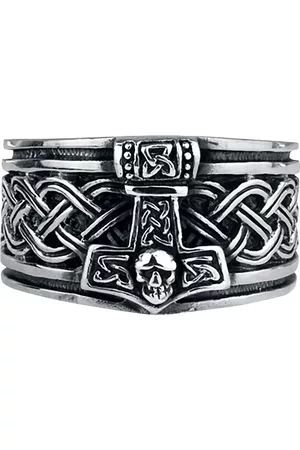 etNox hard and heavy Ring - Thors Hammer - Herrer