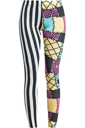 The Nightmare Before Christmas Disney Leggings - Jack Skellington & Sally - S till XXL - Damer