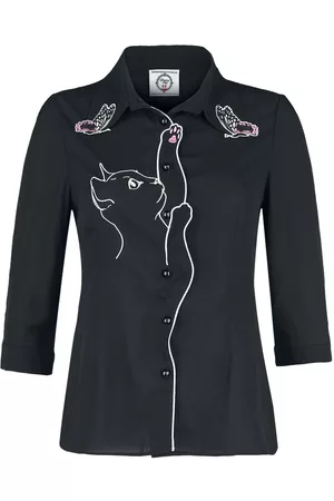 Dancing Days Bluse - Snow Bird Shirt - S till 4XL - Damer