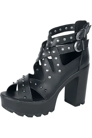 EMP Høj hæl - High Heels with Straps and Studs - EU37 till EU41 - Damer