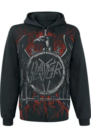 Slayer Hættetrøje med lynlås - Black Eagle - S till XXL - Herrer