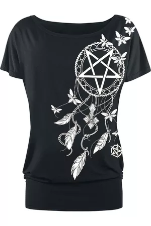 Gothicana T-shirt - Pentagram and Dreamcatcher - S till 5XL - Damer