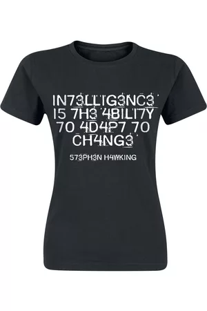 Slogans Fun T-shirt - Intelligence Is The Ability To Adapt To Change - S till XXL - Damer