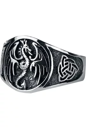 etNox hard and heavy Ring - Dragon - Herrer