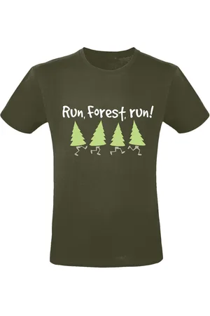 Slogans Fun T-shirt - Run, Forest, Run! - M till 3XL - Herrer