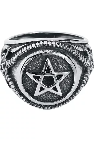 etNox hard and heavy Ring - Pentagramm - Unisex