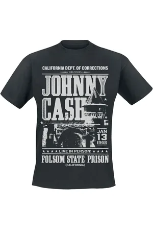 Johnny Cash T-shirt - Folsom State Prison - S till XXL - Herrer