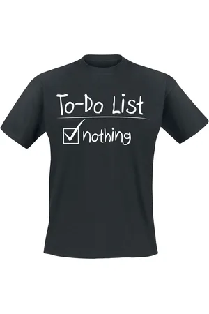 Slogans Fun T-shirt - To-Do List - M till 4XL - Herrer