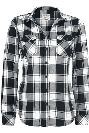 Brandit Flannelskjorte - Amy Flannel Checkshirt - M till 5XL - Damer