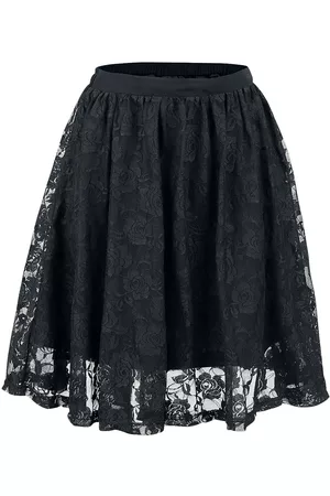 Gothicana Kort nederdel - Lace Covered - S till 4XL - Damer