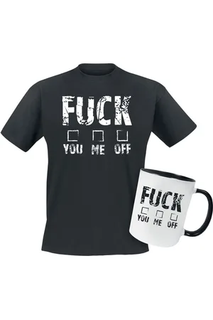 Slogans Fun T-shirt - Gavesæt - Fuck you me off - M till 3XL - Herrer