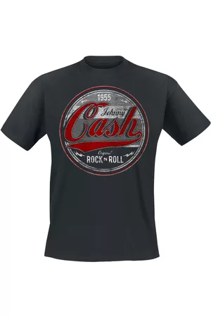 Johnny Cash T-shirt - Original Rock n Roll Red/Grey - S till 4XL - Herrer