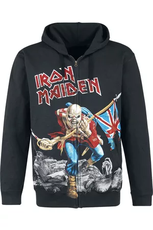 Iron Maiden Hættetrøje med lynlås - The Trooper - Battlefield - M - Herrer
