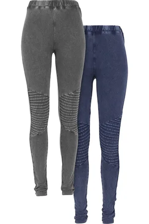 Urban classics Leggings - Pre-Pack Ladies Denim Jersey Leggings 2-Pak - XS till 4XL - Damer