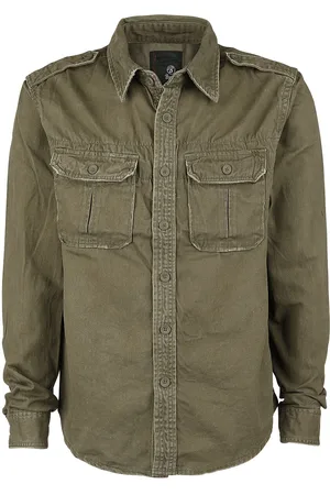 Brandit Langærmet skjorte - Vintage Shirt - S till XXL - Herrer