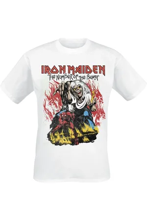 Iron Maiden T-shirt - Stylised Dancing Flames - S till XXL - Herrer