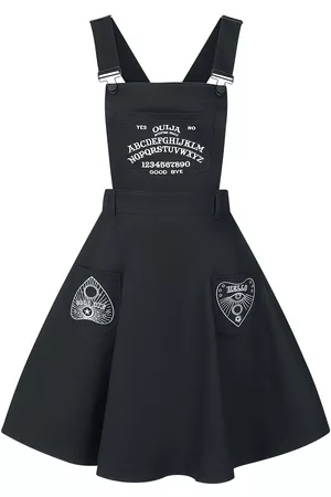 Hell Bunny Mellemlang kjole - Samara Pinafore - XS till 4XL - Damer