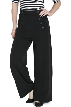 Hell Bunny Stofbukser - Carlie Swing - XS till 4XL - Damer