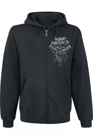 Amon Amarth Hættetrøje med lynlås - Carved Skull - S till XXL - Herrer