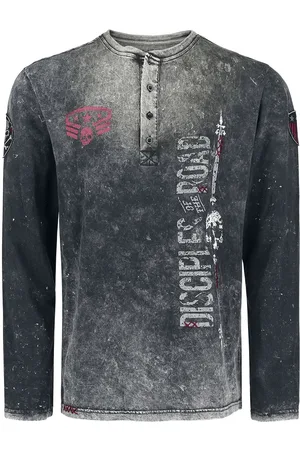 Rock Rebel Langærmet - Through The Glass - M till XL - Herrer