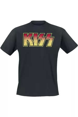 Kiss T-shirt - Distressed Logo - S till 5XL - Herrer