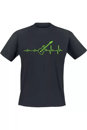 Slogans Fun T-shirt - ECG guitar - S till 4XL - Herrer