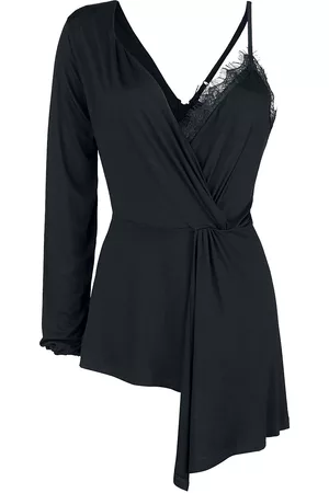 Gothicana Langærmet - Top with Lace Details - S till XL - Damer