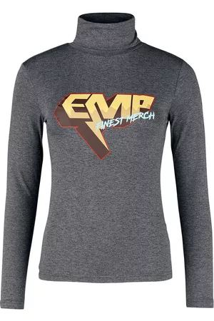 EMP Langærmet - Turtleneck shirt with EMP print - S till XXL - Damer