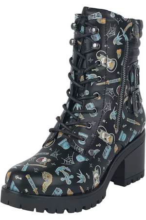 RED by EMP Støvle - Lace-up boots with all-over print - EU37 - Damer