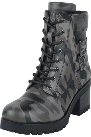 EMP Støvle - Lace-Up Boots with Print - EU37 till EU38 - Damer