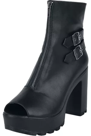 EMP Støvler - Peep-toe ankle boot with zip - EU37 till EU41 - Damer