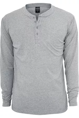 Urban classics Langærmet - Basic Henley - S till L - Herrer