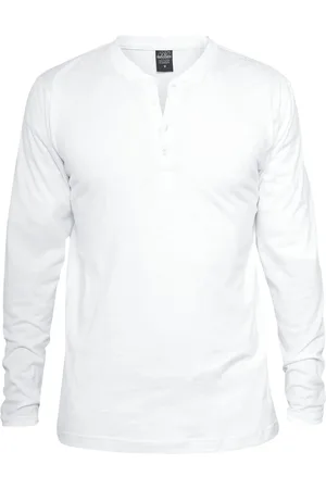 Urban classics Langærmet - Basic Henley - S till XXL - Herrer