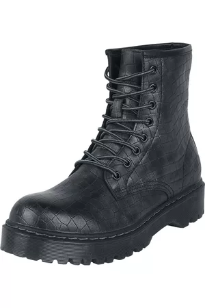 EMP Støvle - Lace-up boots with crocodile skin pattern - EU37 till EU40 - Damer