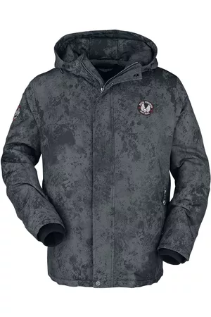 Rock Rebel Vinterjakke - Winter jacket with large print on the back - S till XXL - Herrer