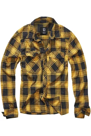 Brandit Langærmet skjorte - Checkshirt - M till XXL - Herrer