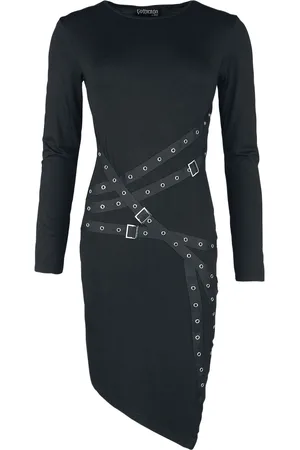 Gothicana Kort kjole - Dress - straps, eyelets and buckles - S till XXL - Damer