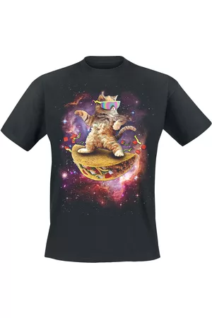 Goodie Two Sleeves Fun T-shirt - Awesome Cat - S till 5XL - Herrer