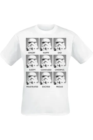 STAR WARS Disney T-shirt - Stormtrooper - Emotions - S till 5XL - Herrer