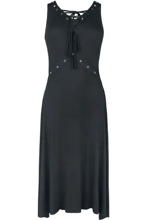 Gothicana Mellemlang kjole Dress with lacing - M till XXL - Damer