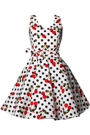 Belsira Mellemlang kjole - Swing-Kirschenkleid - S till 4XL - Damer