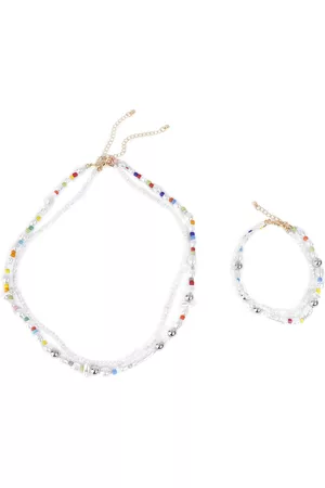 Urban classics Kvinder Halskæder - Various Pearl Layering Necklace and Anklet Set - Halskæde - Damer