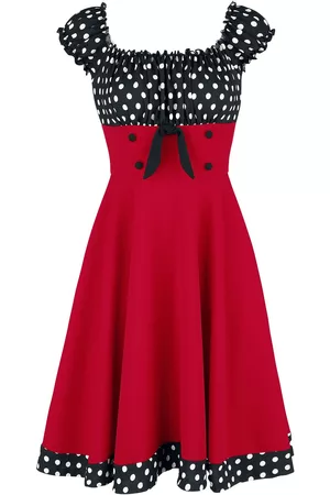 Belsira Mellemlang kjole - Schulterfreies Swing-Kleid - XS till XXL - Damer