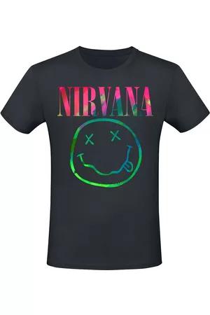 Nirvana T-shirt - Rainbow Logo - S till 3XL - Herrer