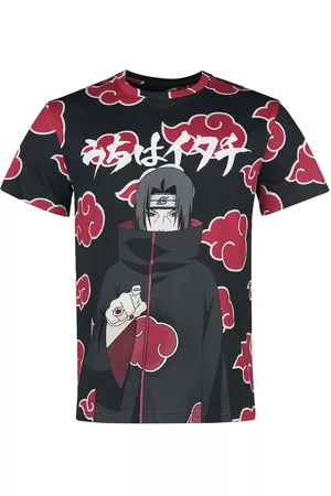 Naruto Anime T-shirt - Shippuden - Itachi clouds - S till XXL - Herrer